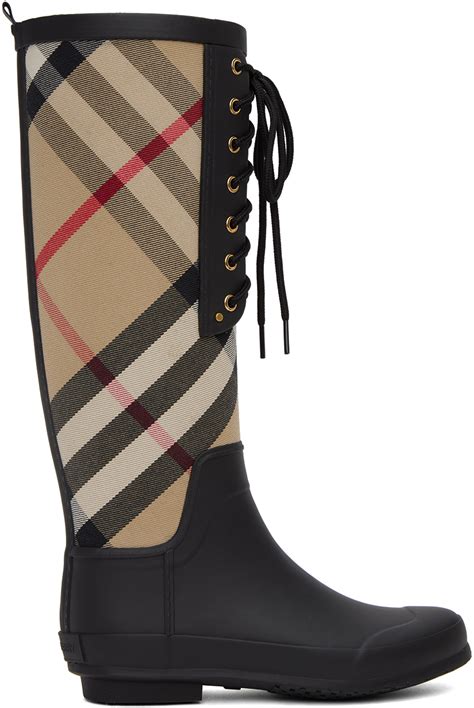 burberry black boots